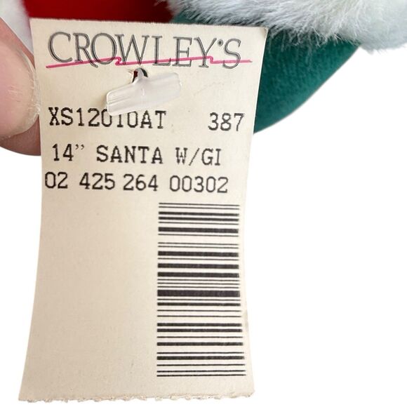 Vintage 1997 Fiesta Santa Plush 14" Happy Holidays Crowleys Stuffed Animal - Picture 4 of 14